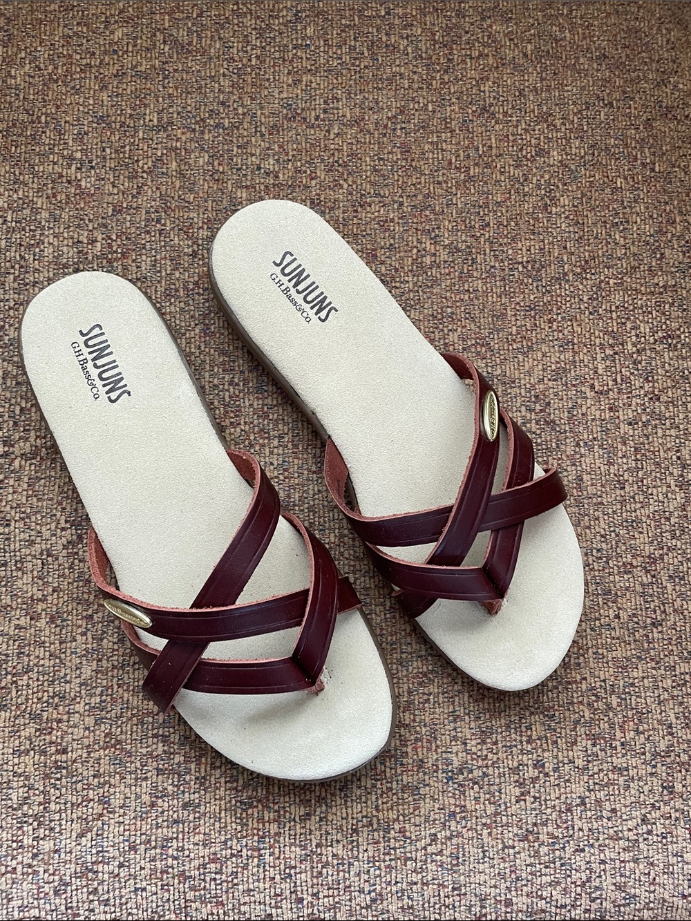 Bass Sunjuns Women’s Cross-Strap Slide Sandals